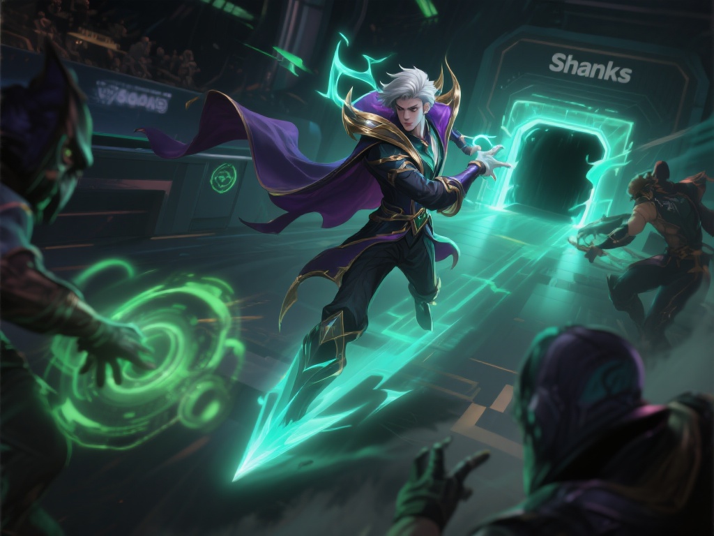 Shanks凭借瑞兹的技能机制，在战术细